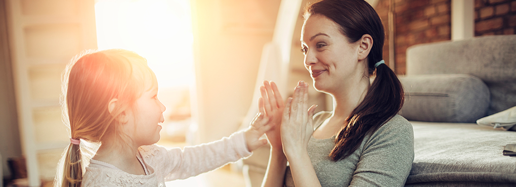 Mother and daughter image