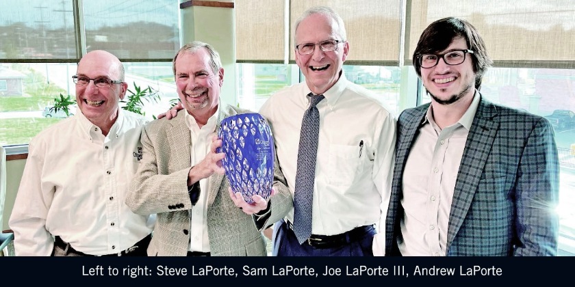 left to right Steve Laporte, Sam Laporte, Joe Laporte III, Andrew Laporte