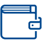 Wallet icon.