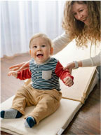 Mom playing with her child